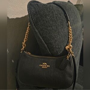 Coach Black and Gold Shoulder Bag